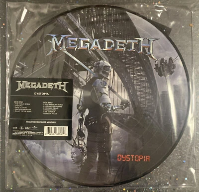 MEGADETH DYSTOPIA PICTURE DISC VINYL ALBUM  NEW - Image 1 of 4