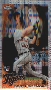 2010 (TIGERS) Topps Chrome X-Fractors #175 Scott Sizemore