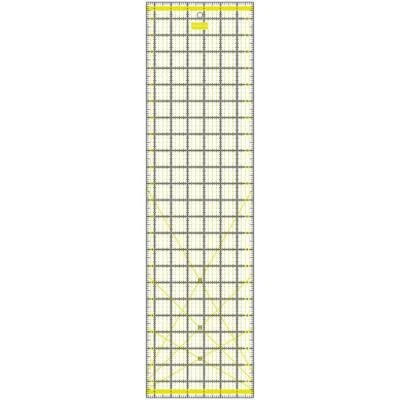 Semplix Patchwork-Quiltlineal (24" x 6,5" / 2,5 mm dick / gelb)beste Qualität 1a - Bild 1 von 4