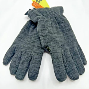 Kids All in Motion Fleece Lined Palm Patch Grip Gloves Black Size 8-14 - Picture 1 of 6
