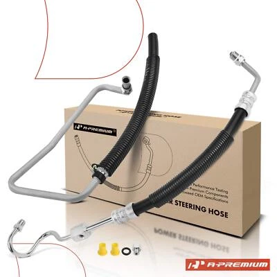 2Pcs Power Steering Pressure & Return Hose for Mazda	B3000 Ford Ranger 1990-1997 - Image 1 of 4
