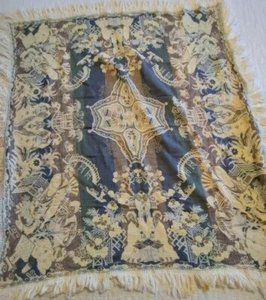 Asiatischer Vintage bestickter Fransen Klavier Tisch Schal 42x42 - Bild 1 von 11