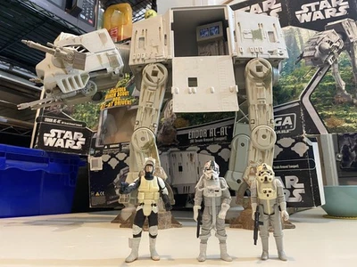 Star Wars Endor AT-AT Walker Saga 2006 Works POTF 100% Box Complete + 3 Figures! - Image 1 of 4
