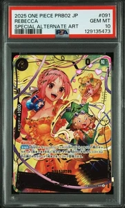 PSA 10 Rebecca SR SP OP05-091 2025 ONE PIECE Card Japanese - Picture 1 of 3