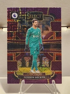 2023-24 Select Premier League Soccer - Alisson Becker #54 Purple Mojo Prizm - Picture 1 of 2