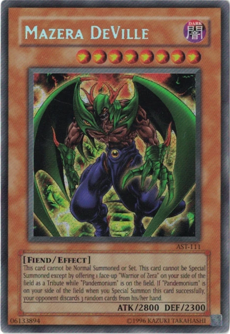 Yu-Gi-Oh! Mazera DeVille (NM) Unlimited Secret Rare AST-111 - Image 1 of 1