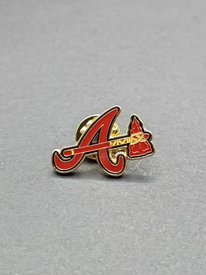 MLB Baseball Team Atlanta Braves Logo Enamel Pin, FREE SHIPPING! - Image 1 of 2