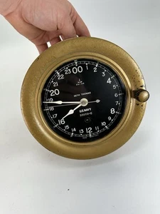 Seth Thomas WWII orologio da mazzo in bachelite US Navy circa anni '40 made in USA 52379-E - Foto 1 di 12