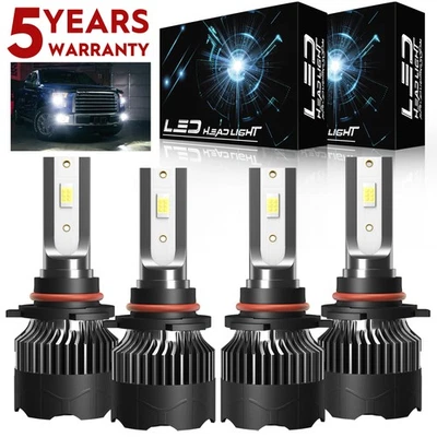 4X 9005 LED Headlight Bulb For Toyota RAV4 2013 2014 2015 High Low Beam 6000K M8 - Image 1 of 4