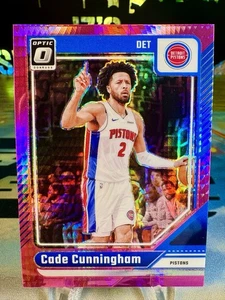 2024-25 Cade Cunningham Panini Donruss Optic Pink Hyper Prizm #26 Pistons - Bild 1 von 2