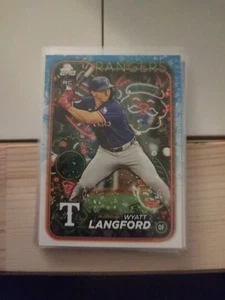 Wyatt Langford Texas Rangers 2024 Topps Holiday Rookie Rookie Card #H113 - Bild 1 von 1