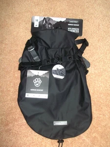Canada Pooch schwarz wasserdicht "Harness Raincoat" Hundemantel Jacke 14" 35 cm Rücken - Bild 1 von 8