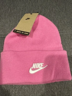 Nike Beanie Peak Futura Pink Hat HF0186-675 One Size Adult Unisex Cuffed NWT - Image 1 of 3