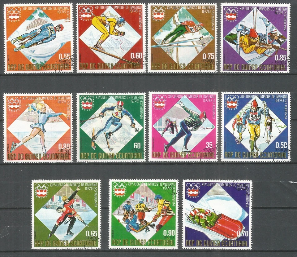 Guinea Ecuatorial año 1976, sellos usados olímpicos Foto 1 de 1