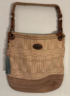 Cartera de lino y cuero Fossil Foto 1 de 4