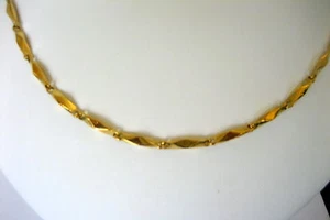 Women's Stainless Steel Gold Plated Link Necklace 18 inches Long - Picture 1 of 4