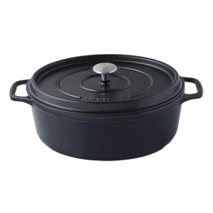 Cocotte ovale Invicta 27 cm Noire fonte 34.5x21.5 cm - Imagen 1 de 1