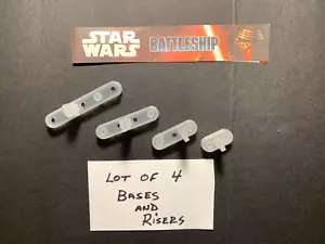 Battleship Star Wars BASES and RISERS Lot of 4 GAME REPLACEMENT PIECES 2014 - Picture 1 of 4