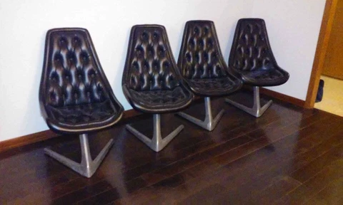 Vladimir Kagan Chromcraft Sculpta Chair x4 Cover