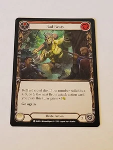 Bad Beats (Red) Everfest 1st Edition NM Flesh And Blood - Bild 1 von 2