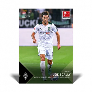 2021 TOPPS NOW BUNDESLIGA #2 JOE SCALLY - AMERICAN DEBUTS AGAINST BAYERN NUNCHEN - Picture 1 of 2