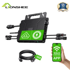 (0% MwSt.) 800W Solar Micro-Wechselrichter WiFi APP IP67 für Balkonkraftwerk PV - Bild 1 von 12