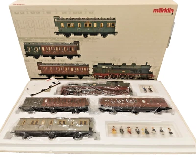 Märklin Spur 1 5502 Digital Zug-Set Dampflok T18 + Personenwagen KPEV neuwertig - Bild 1 von 4