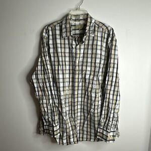 Sonoma Blue Tan Long Sleeve Dress Shirt Men’s Size XL