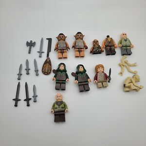 Lego Lord of The Rings Minifigures Lot Elves, Orcs, Bilbo, Gollum, Beorn