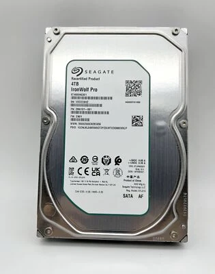 ST4000NE001 Seagate 4TB IronWolf Pro NAS 3.5'' 256MB SATA 7200RPM 6Gb Hard Drive - Image 1 of 2