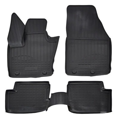 Tapis De Sol Caoutchouc 3D À Bords Hauts Pour Fiat 500X  2015 - 2024 - Photo 1/4