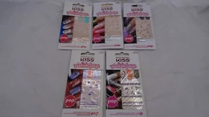 NIP Kiss Polish Pop Nail Stickers - LOT OF 5 Set B - Picture 1 of 1