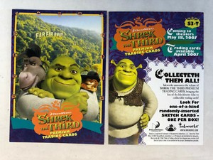 CHEAP PROMO CARD: SHREK THE THIRD (Inkworks 2007) #S3-T