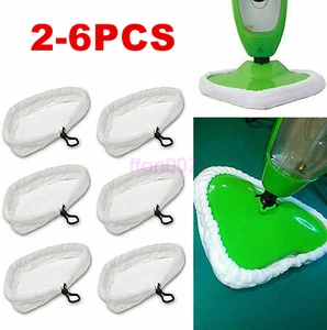 2/4/6x Microfibre Steam Mop Pads Universal Compatible Replacement Cleaning CORD - Picture 1 of 4
