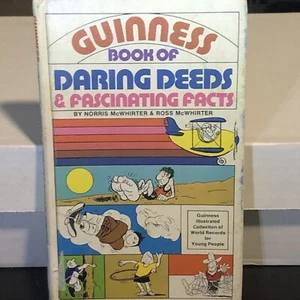 Guinness Book of Daring Deeds and Fascinating Facts PAPERBACK 1979 Rare - Imagen 1 de 8