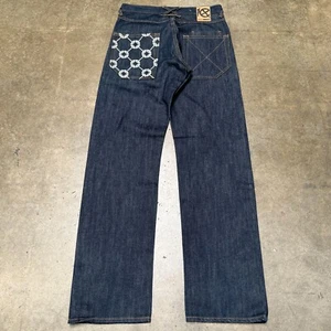 10 Deep Jeans 30x32 Dark Cotton Denim Pocket Tenth NYC Straight USA Dark Denim - Picture 1 of 9