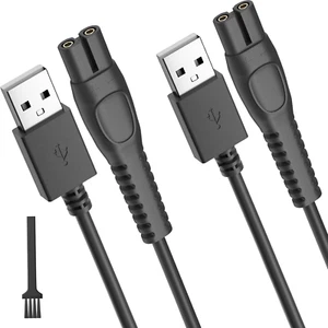 Pack of 2 5 V QP2724 Charging Cable for Philips Norelco Shaver One Blade 360 QP2 - Picture 1 of 11
