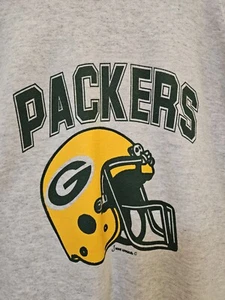 NFL Green Bay Packers Football Vintage 90s Sweatshirt 2XL Discus Athletic Tag - Picture 1 of 7