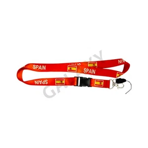 Spain Lanyard / Spain Flag Lanyard - Picture 1 of 4