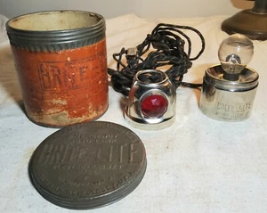 RARE VINTAGE BRITE-LITE EMERGENCY AUTO LAMP NEWARK, NJ IN TUBE NATIONAL ELECTRIC - Picture 1 of 12