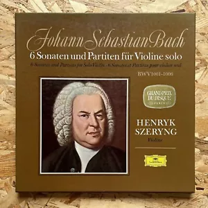 Szeryng Violin J.S.Bach Partitas & Sonatas Solo DGG 2709 028 3LP Stereo NM - Picture 1 of 12