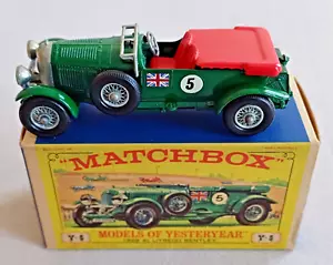 MATCHBOX MODELOS DE ANTAÑO Y5 1929 4,5 LITROS BENTLEY COMO NUEVO EN CAJA ORIGINAL - Imagen 1 de 9