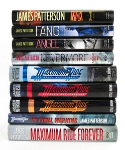 Complete Set 1-9 MAXIMUM RIDE Series James Patterson ALL 1st/1st HBDJ EXC L1 - Imagen 1 de 2