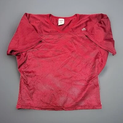 Винтажная футболка Rawlings сделано в США красная бордовая сетка M - Изображение 1 из 4