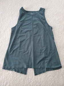 Athleta LG Women's Sleeveless Split Back Tank Top Teal - Picture 1 of 10