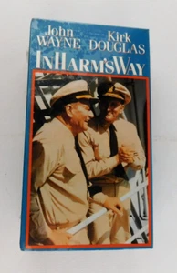 New Fac Sealed In Harm's Way John Wayne K Douglas VHS 2 Cassettes EPIC WWII Navy - Foto 1 di 9