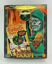 Famous Cover Series Doctor Doom 8" Poseable Figure w/Fabric Costume Toy Biz 1998