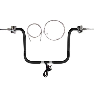 1 1/4" Negro 12" Wild 1 Manillar CKit 2016-2023 Harley Ultra & Limited con ABS Foto 1 de 4