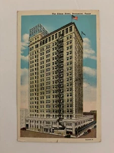 The Edson Hotel Vintage Linen Postcard of Beaumont Texas 1949 STAMPED - Picture 1 of 2