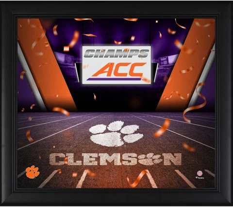 Clemson Tigers Framed 15x17 2022 Atlantic Coast Conference Champs Collage Cover